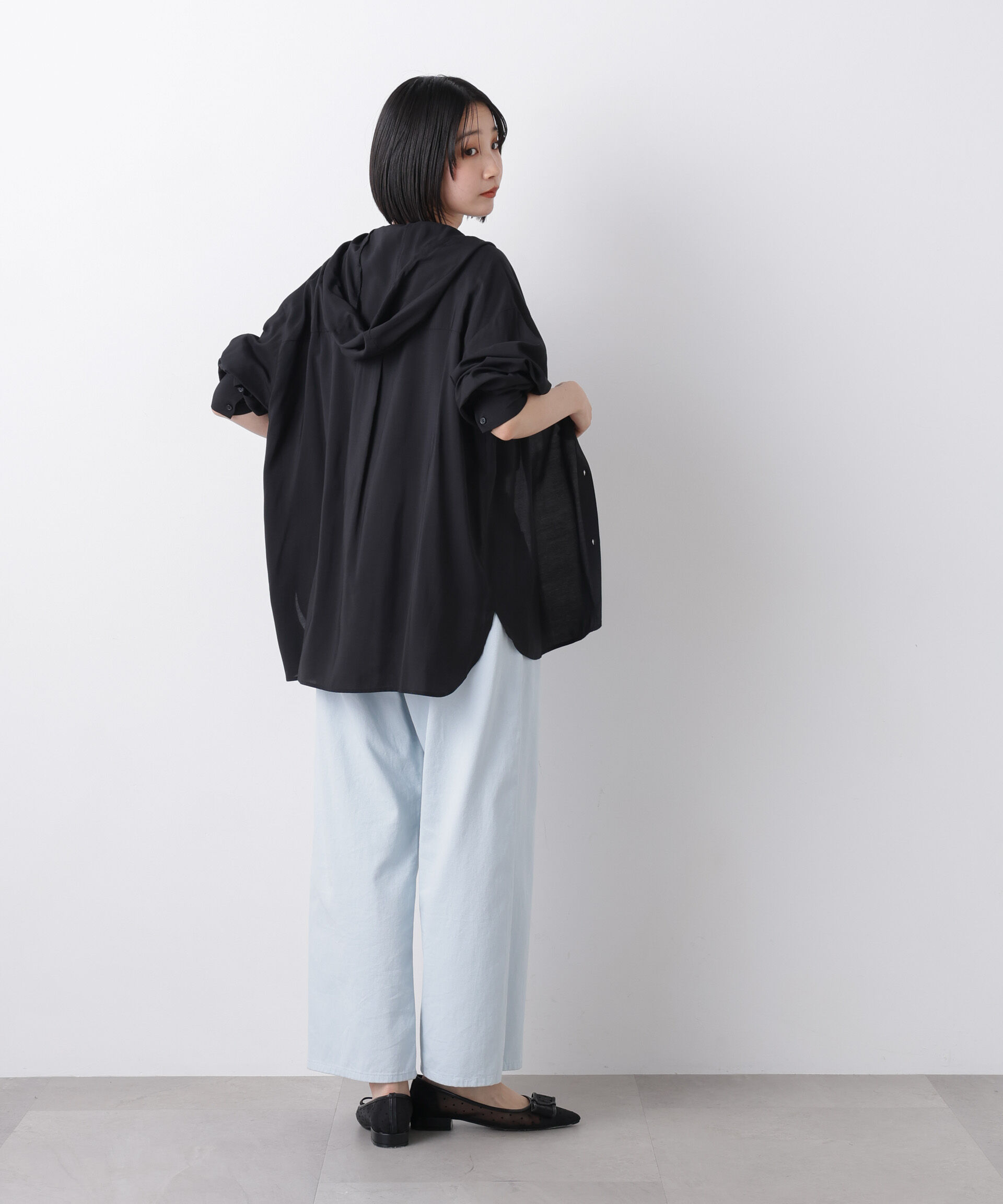 nano･universe「フーディーシャツ」|シャツ・ブラウス|