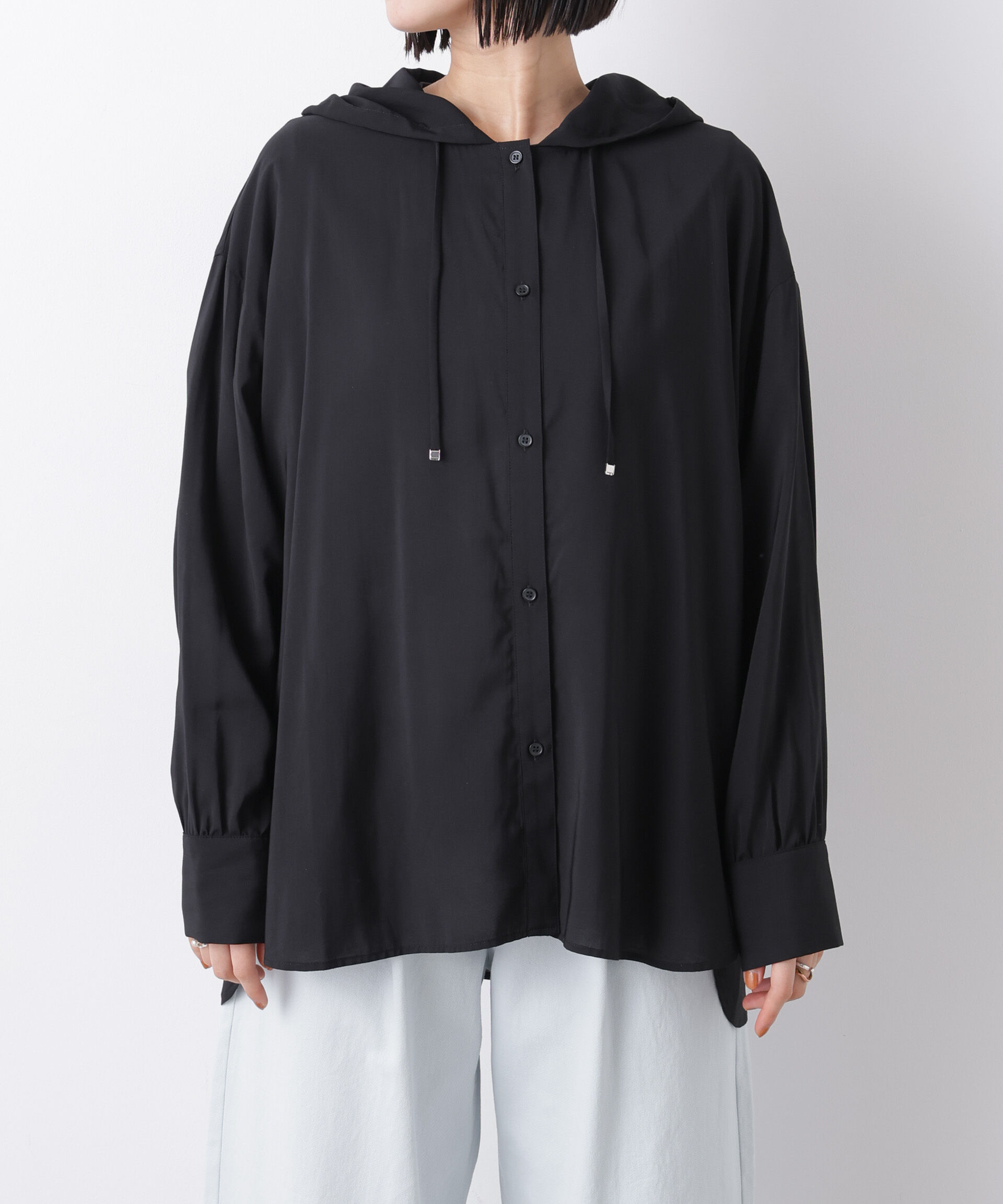 nano･universe「フーディーシャツ」|シャツ・ブラウス|