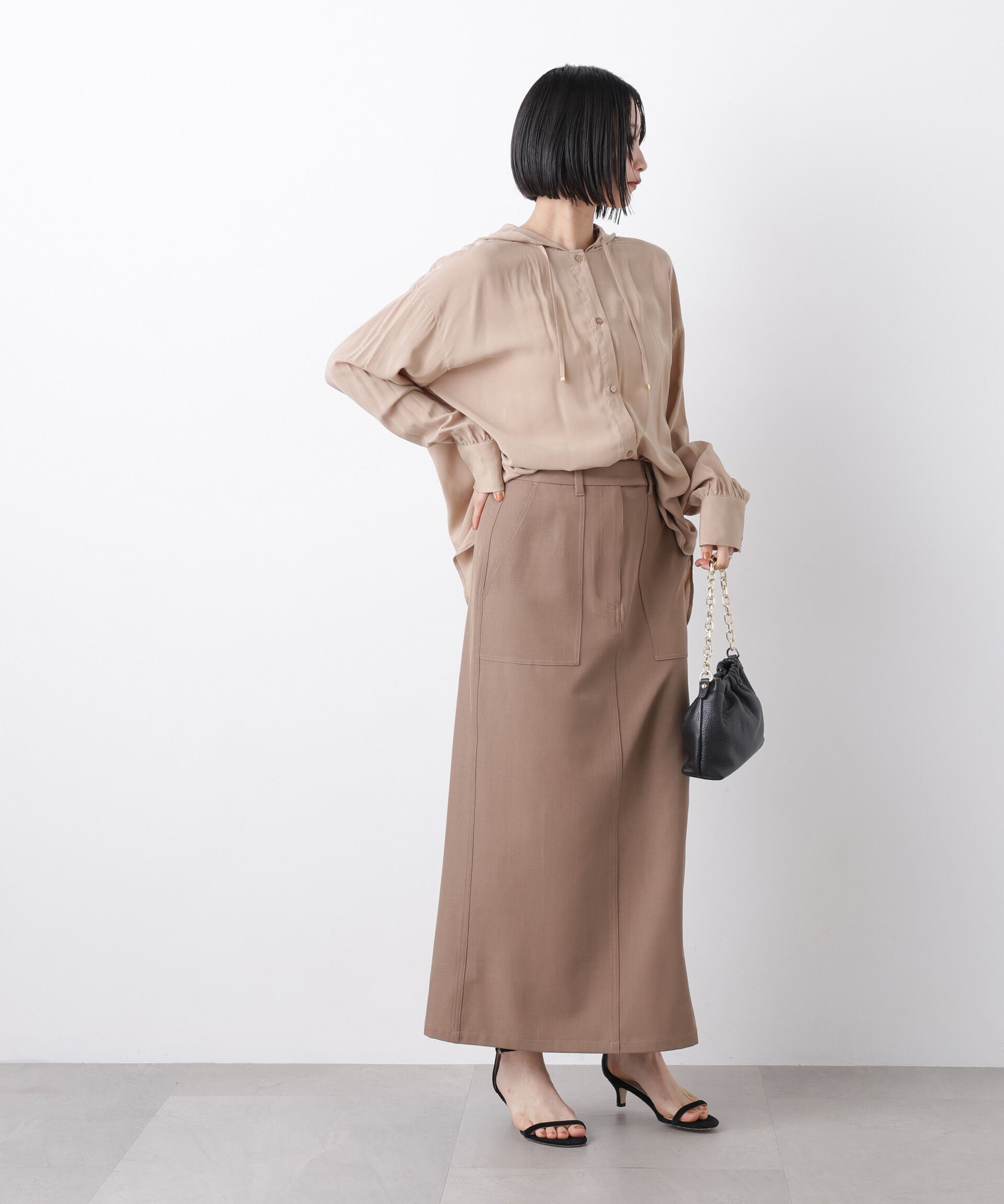 nano･universe「フーディーシャツ」|シャツ・ブラウス|