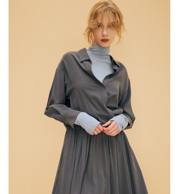 組曲「ハイツイストシアー インナータートル」|Tシャツ・カットソー|ブルー系