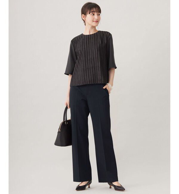 自由区「【WEB限定カラーあり・撥水加工・洗える】TRギャバストレート パンツ」|その他|