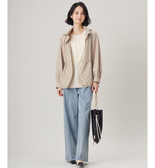 自由区「【カタログ掲載・セットアップ対応・洗える】ジオメトリックフラワードットプリント ブラウス」|シャツ・ブラウス|