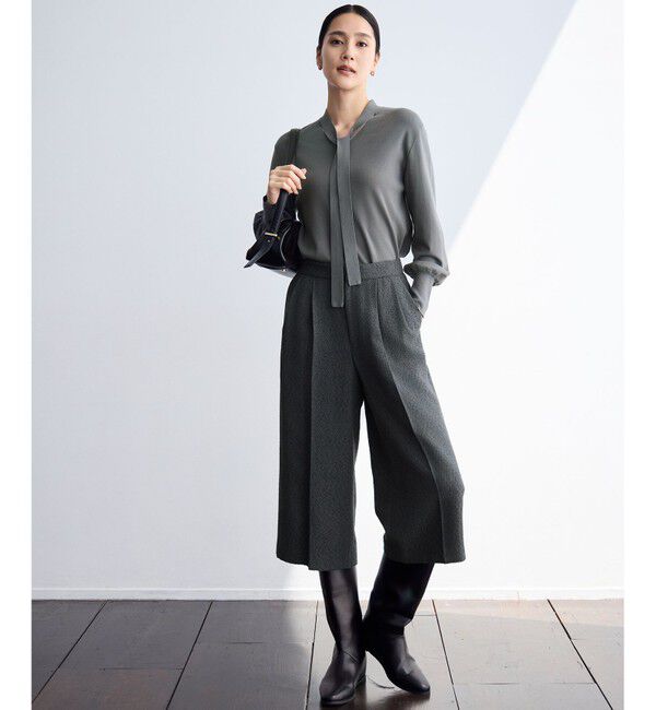 自由区「レーヨンストレッチブラウスライク ニット」|ニット・セーター|