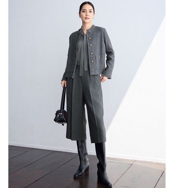 自由区「レーヨンストレッチブラウスライク ニット」|ニット・セーター|