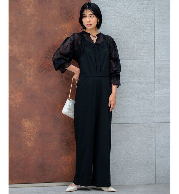 23区「【洗える】クレープドットフロッキー ブラウス」|シャツ・ブラウス|