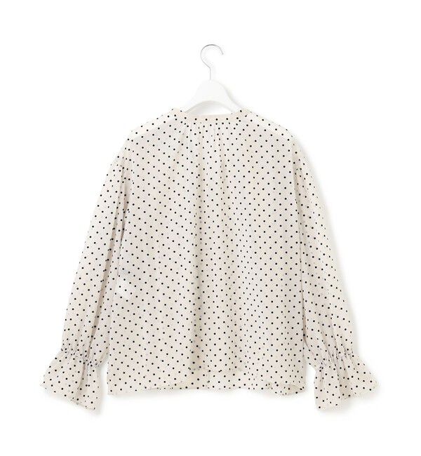 23区「【洗える】クレープドットフロッキー ブラウス」|シャツ・ブラウス|