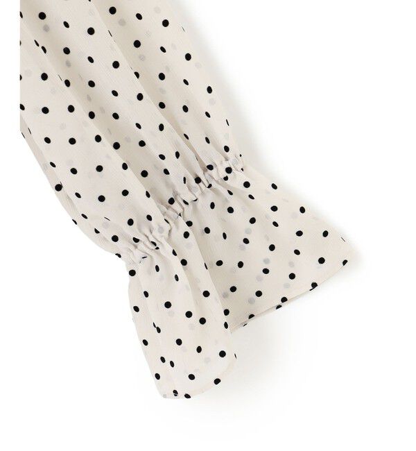 23区「【洗える】クレープドットフロッキー ブラウス」|シャツ・ブラウス|