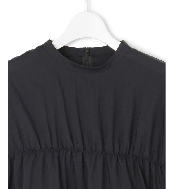 23区「【撥水加工/洗える】シアーナイロンツイル ギャザー ブラウス」|シャツ・ブラウス|