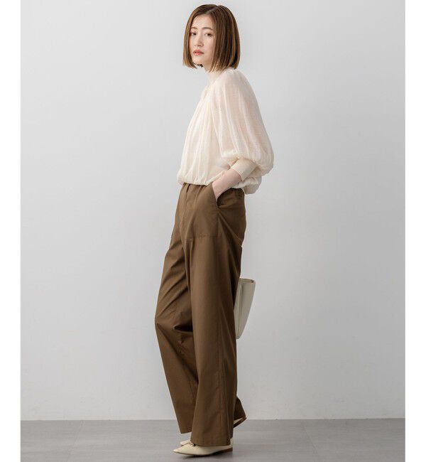 23区「【SLOW/一部店舗限定】ライトタンブラータフタ ワイド パンツ」|その他|