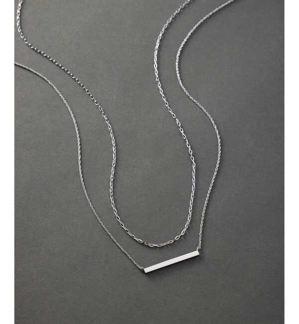 23区「バートップ 2WAY チェーン ネックレス」|ネックレス|