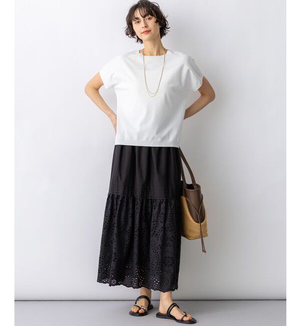 23区「【見上愛さん着用】レーヨンポリエステルストレッチ プルオーバー ニット」|ニット・セーター|