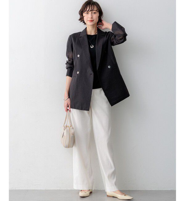 23区「【見上愛さん着用】レーヨンポリエステルストレッチ プルオーバー ニット」|ニット・セーター|