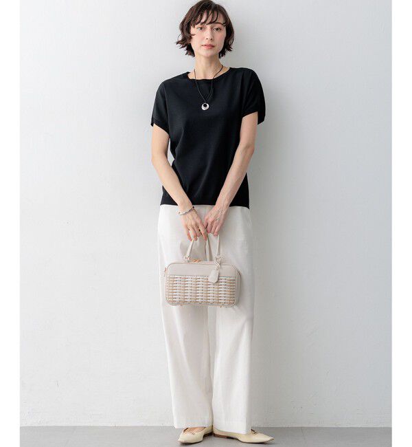 23区「【見上愛さん着用】レーヨンポリエステルストレッチ プルオーバー ニット」|ニット・セーター|