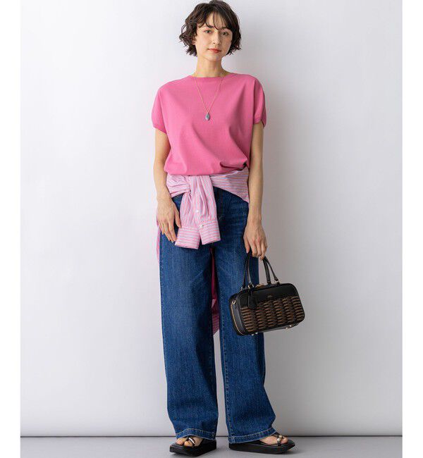 23区「【見上愛さん着用】レーヨンポリエステルストレッチ プルオーバー ニット」|ニット・セーター|