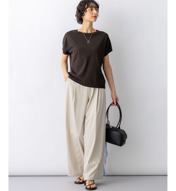 23区「【見上愛さん着用】レーヨンポリエステルストレッチ プルオーバー ニット」|ニット・セーター|