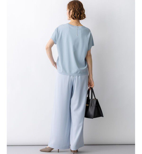 23区「【見上愛さん着用】レーヨンポリエステルストレッチ プルオーバー ニット」|ニット・セーター|