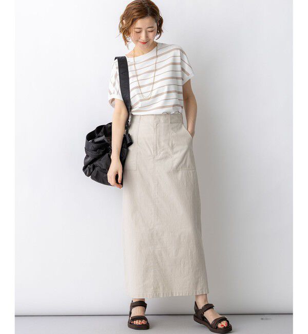 23区「【見上愛さん着用】レーヨンポリエステルストレッチ プルオーバー ニット」|ニット・セーター|