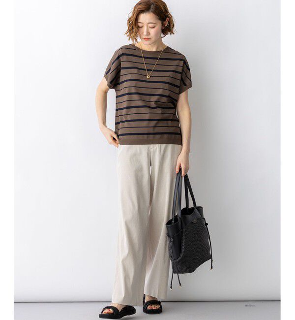 23区「【見上愛さん着用】レーヨンポリエステルストレッチ プルオーバー ニット」|ニット・セーター|