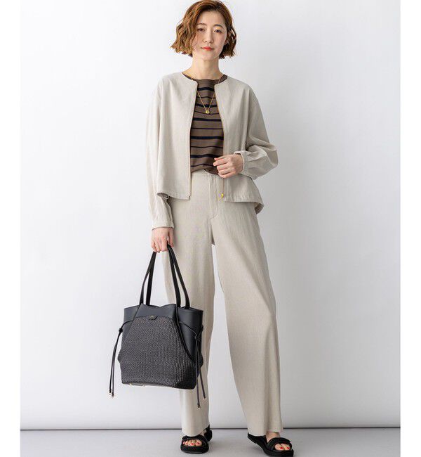 23区「【見上愛さん着用】レーヨンポリエステルストレッチ プルオーバー ニット」|ニット・セーター|