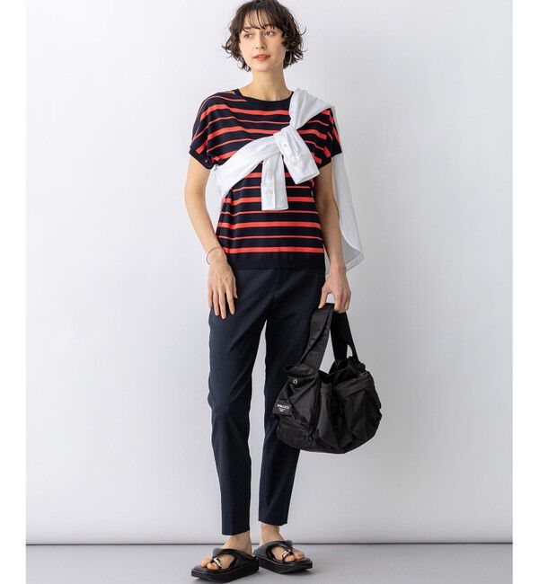 23区「【見上愛さん着用】レーヨンポリエステルストレッチ プルオーバー ニット」|ニット・セーター|