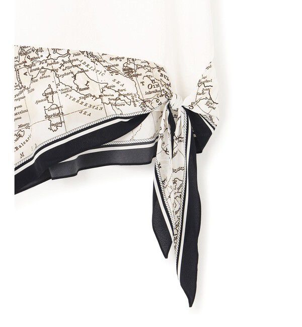 23区「スカーフコンビジャージー ウエストデザイン カットソー」|Tシャツ・カットソー|