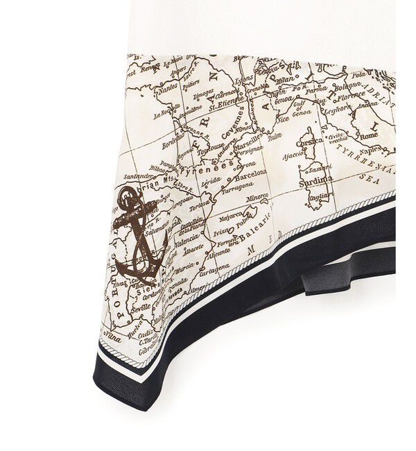 23区「スカーフコンビジャージー ウエストデザイン カットソー」|Tシャツ・カットソー|