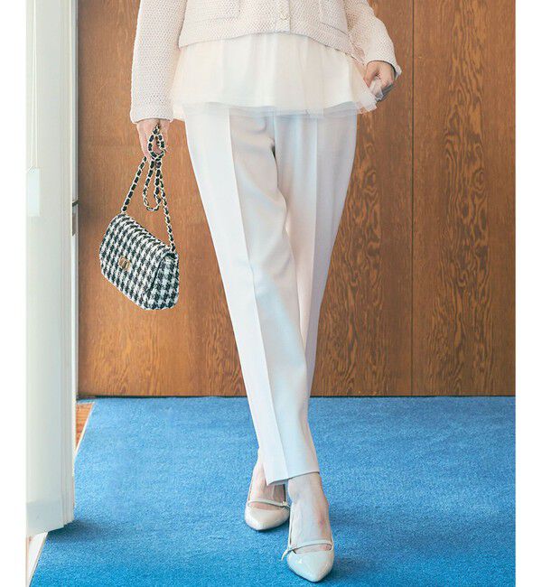 any SiS「【保温効果/ストレッチ】シリーズ累計13万枚突破！ビューティサーモ テーパードパンツ」|その他|アイボリー