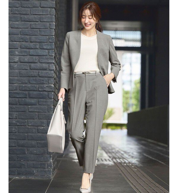 any SiS「【保温効果/ストレッチ】シリーズ累計13万枚突破！ビューティサーモ テーパードパンツ」|その他|ライトグレー