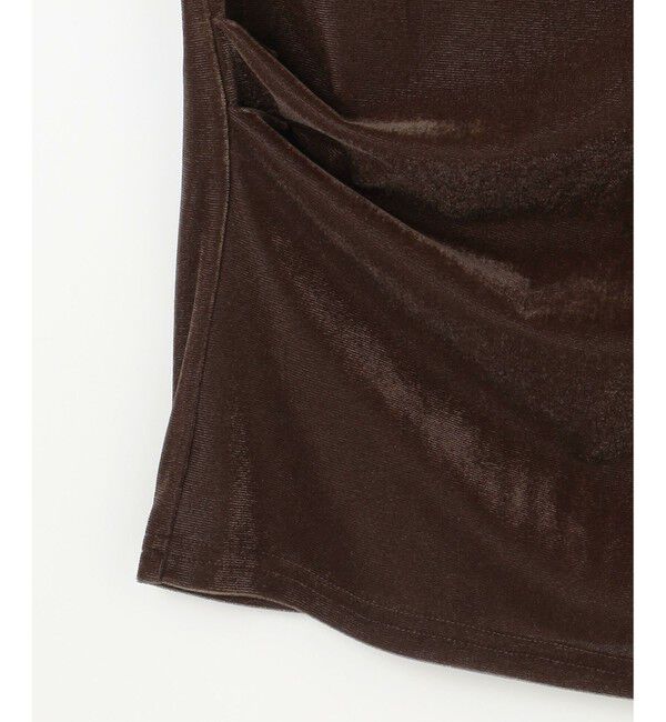 any SiS「【洗える】シアーベロアドレープ Tシャツ」|Tシャツ・カットソー|