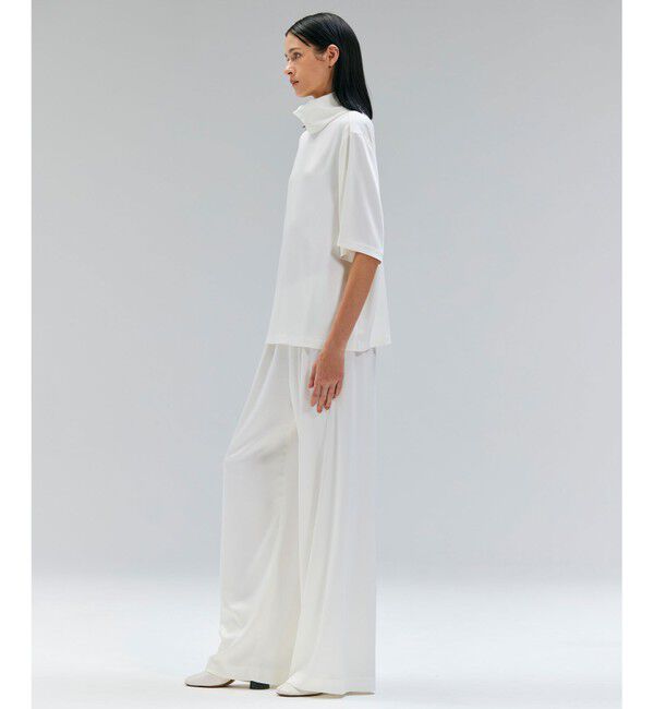 BEIGE,「【洗える】LLOYD / ハンマーサテンイージーワイドパンツ」|その他|