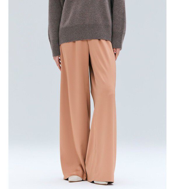 BEIGE,「【洗える】LLOYD / ハンマーサテンイージーワイドパンツ」|その他|Coral
