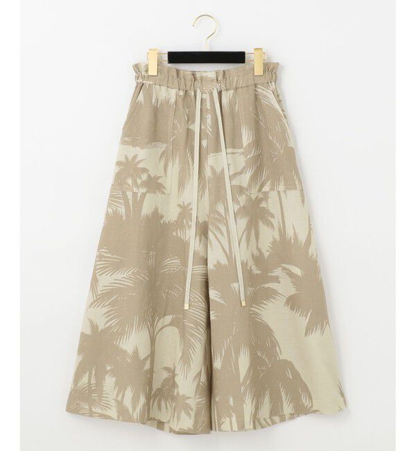  「リネンコットンプリントパンツ」|その他|