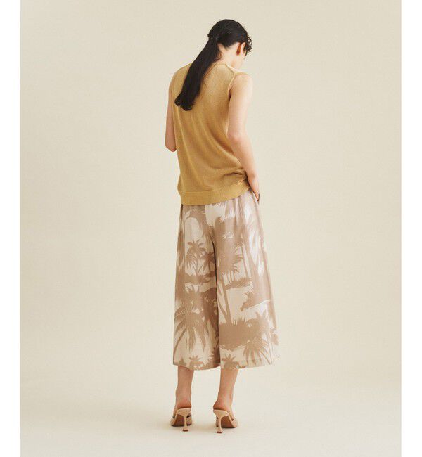  「リネンコットンプリントパンツ」|その他|