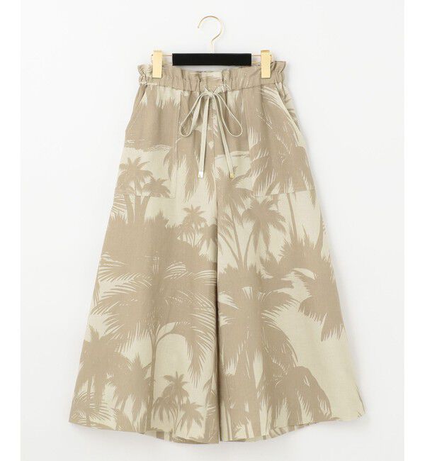  「リネンコットンプリントパンツ」|その他|