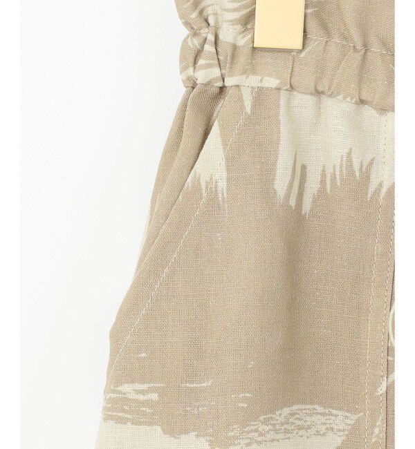  「リネンコットンプリントパンツ」|その他|