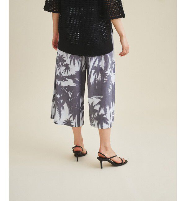  「リネンコットンプリントパンツ」|その他|