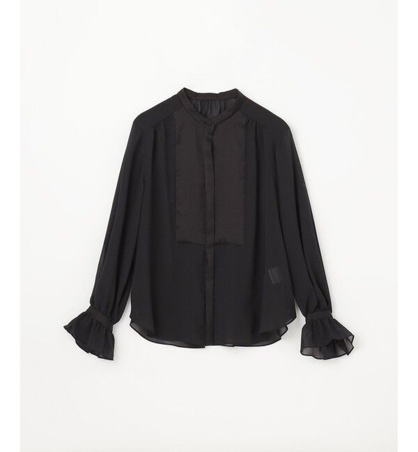 Grace Class「シアーラッフルカラーブラウス」|シャツ・ブラウス|