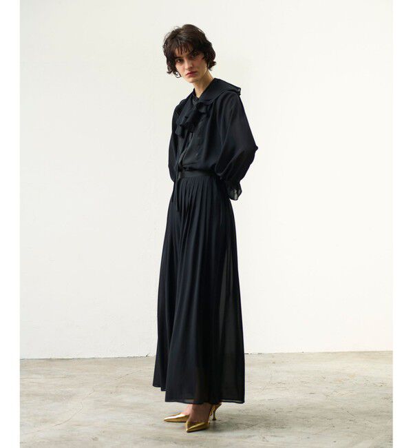 Grace Class「シアーラッフルカラーブラウス」|シャツ・ブラウス|