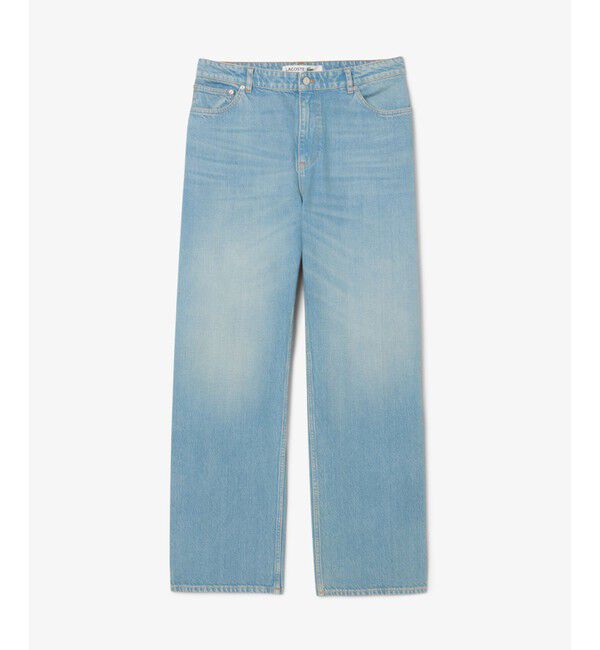 LACOSTE「ルーズフィット5ポケットデニムジーンズ」|デニム|