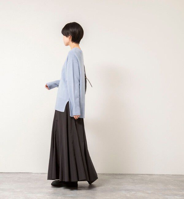 NOLLEY'S「ウールナイロンロング丈プルオーバー」|ニット・セーター|