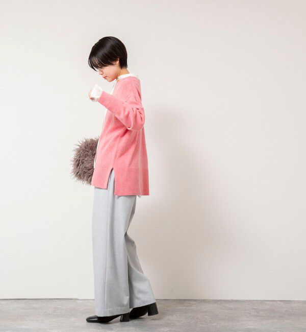 NOLLEY'S「ウールナイロンロング丈プルオーバー」|ニット・セーター|