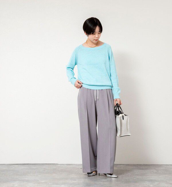 Rie Miller「《手洗い可能》ボートネックプルオーバーテープヤーン」|ニット・セーター|