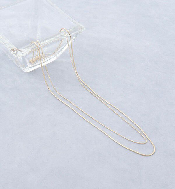 grace grace「【grace grace/グラスグラス】スキニー２連ネックレス」|ネックレス|ゴールド