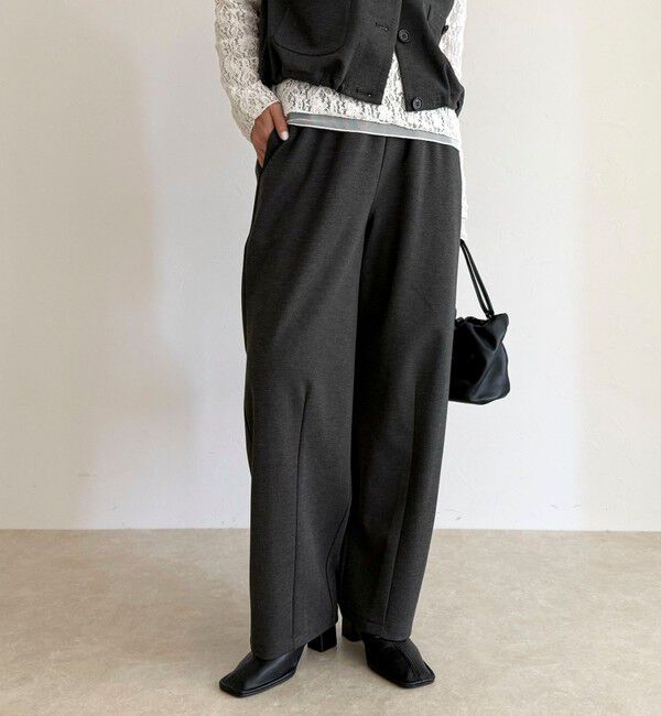 fredy emue「【セットアップ対応】ポンチイージーカーブパンツ」|チノ|チャコールグレー