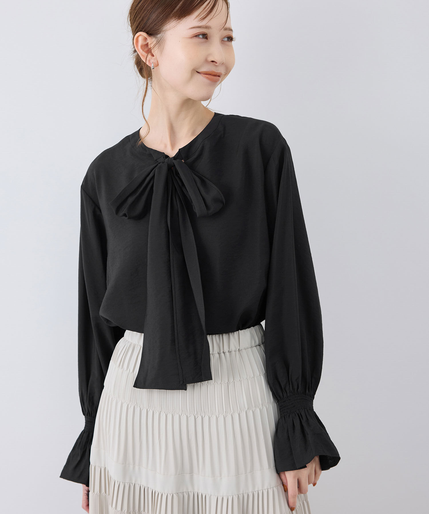 Rope&rsquo;Picnic「前後2WAY/BIGリボンブラウス」|シャツ・ブラウス|