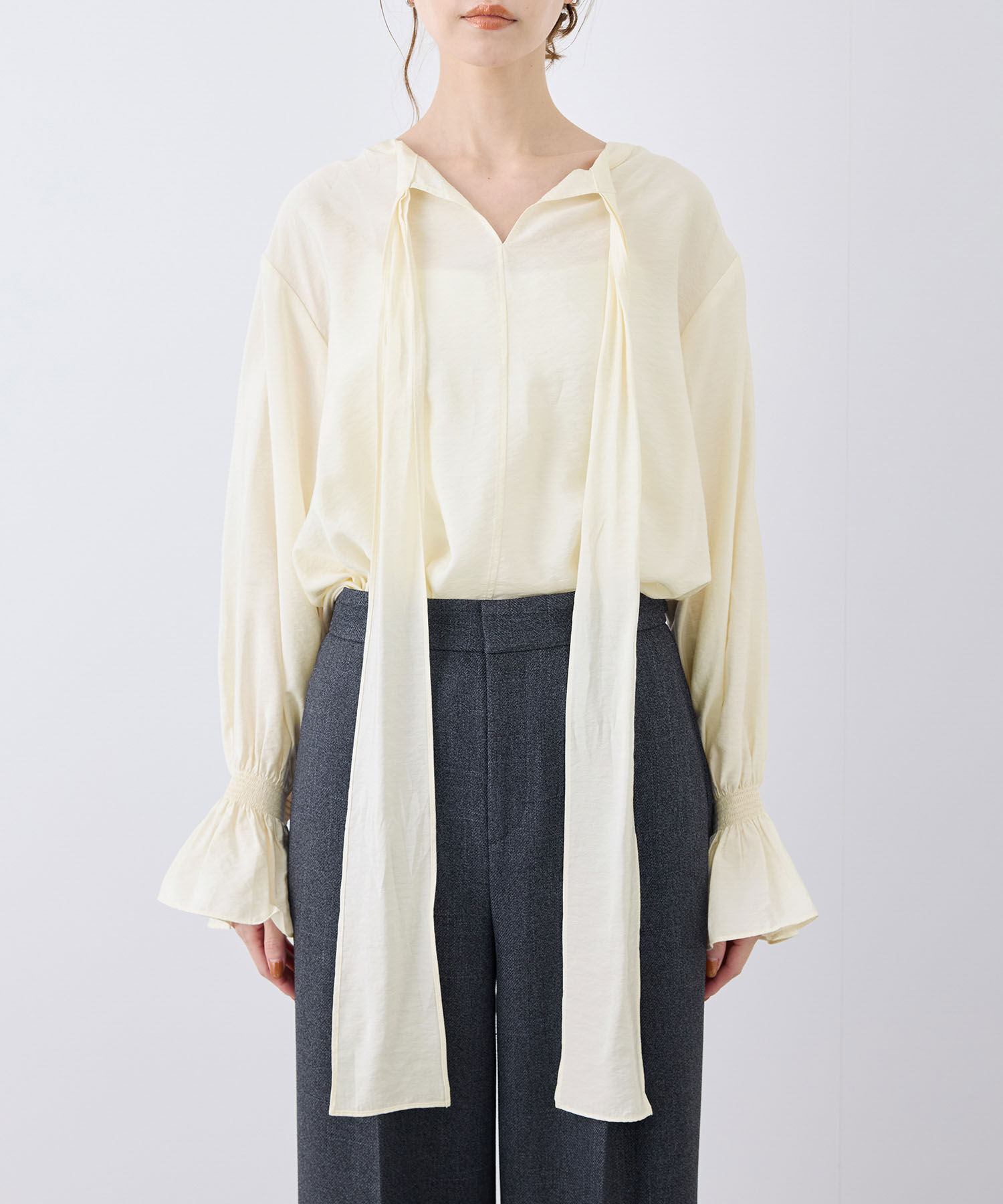 Rope&rsquo;Picnic「前後2WAY/BIGリボンブラウス」|シャツ・ブラウス|