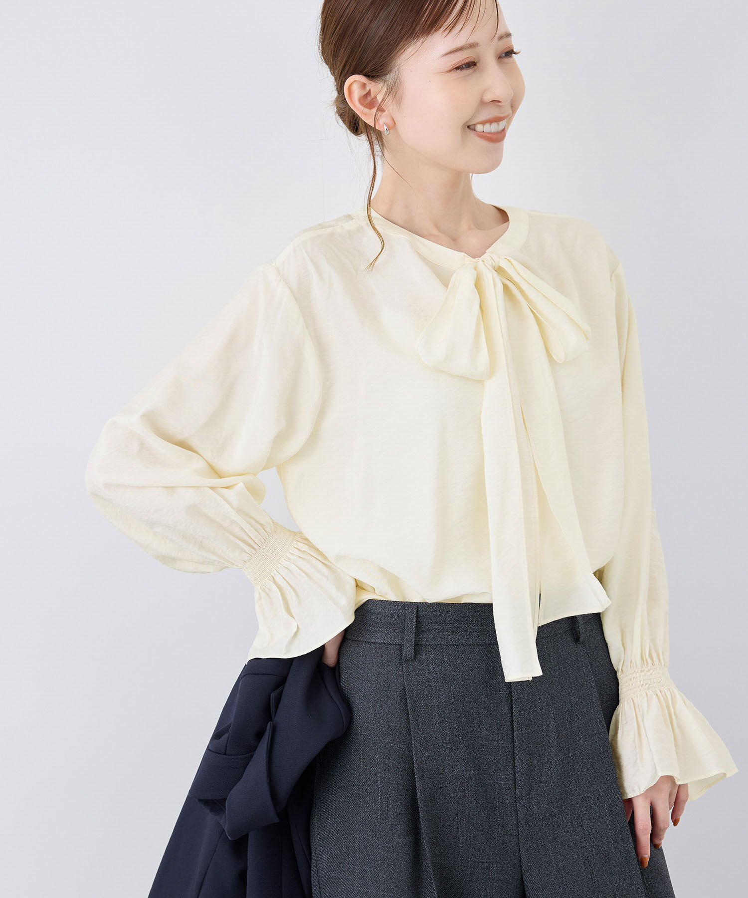 Rope&rsquo;Picnic「前後2WAY/BIGリボンブラウス」|シャツ・ブラウス|