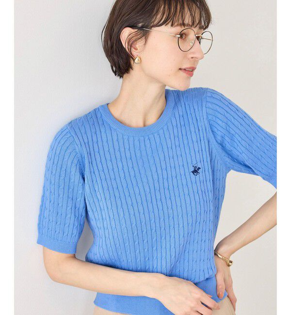 Rope&rsquo;Picnic「【BEVERLY HILLS POLO CLUB 一部別注】ケーブルニットプルオーバー/リンクコーデ」|ニット・セーター|