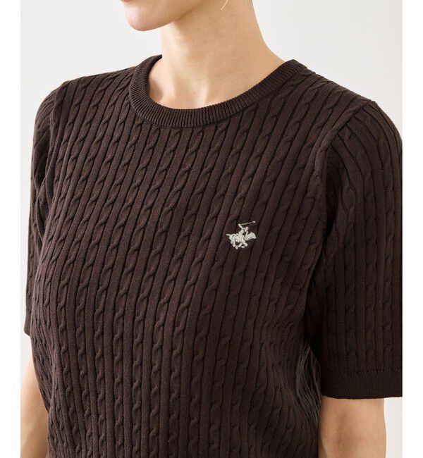 Rope&rsquo;Picnic「【BEVERLY HILLS POLO CLUB 一部別注】ケーブルニットプルオーバー/リンクコーデ」|ニット・セーター|