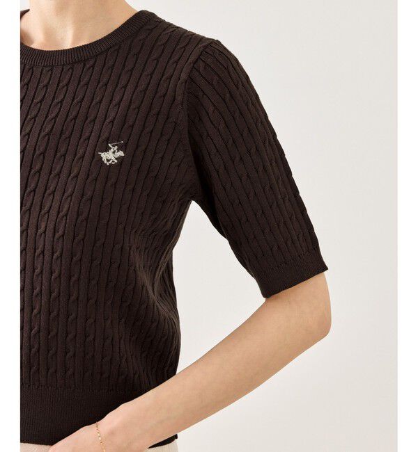 Rope&rsquo;Picnic「【BEVERLY HILLS POLO CLUB 一部別注】ケーブルニットプルオーバー/リンクコーデ」|ニット・セーター|